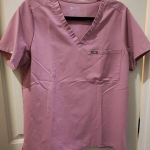 FIGS Women's Pink Scrub Shirt